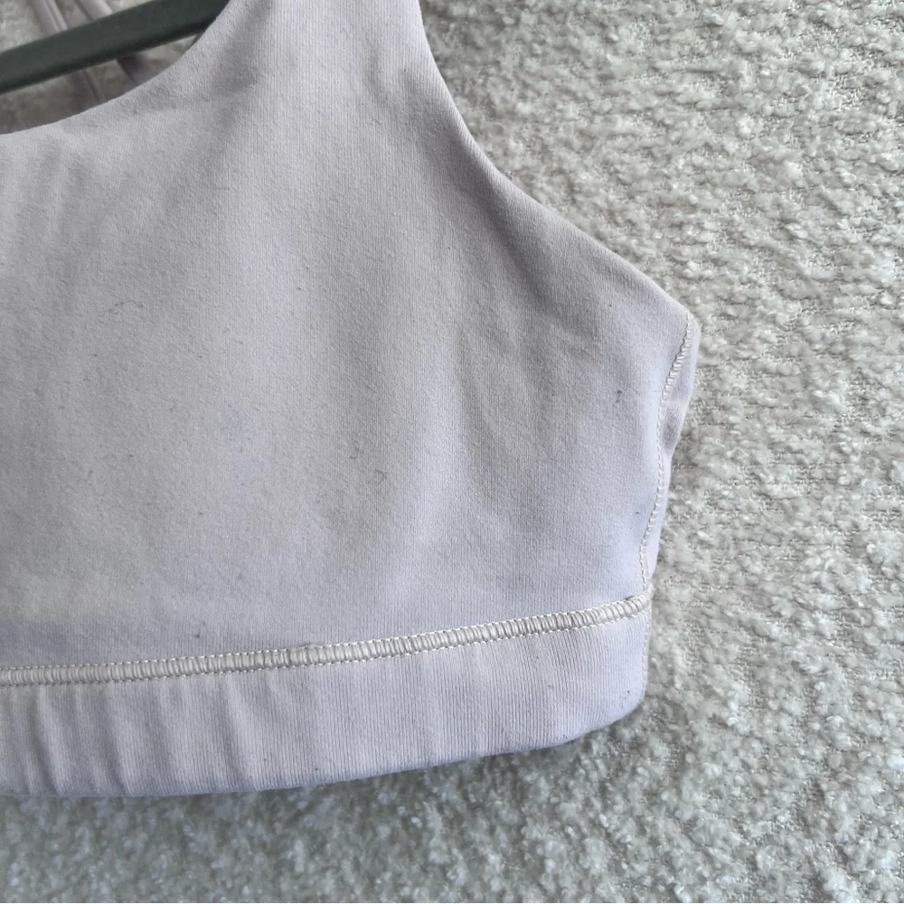 Athleta Girl Sports Bra‎ Criss Cross Back Light Pink Blush Size Large/12